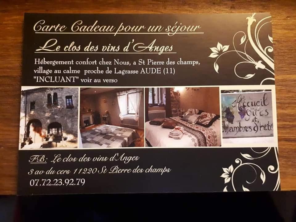 Chambre D'Hote Au Jardin Le Clos Des Vins D'Anges Saint-Pierre-des-Champs 외부 사진